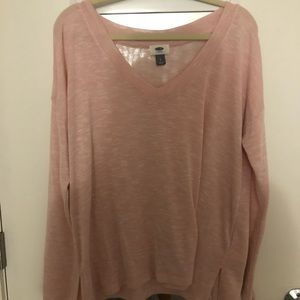 Baby pink Old Navy long sleeve sweater